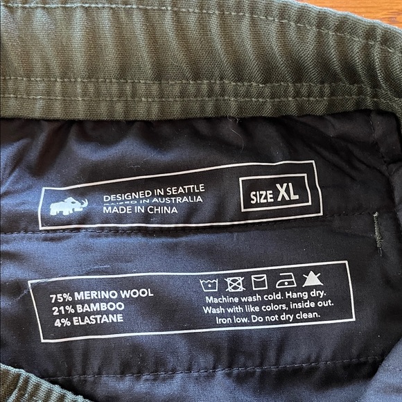 Women's Olive Drawstring Trousers - Picture 2 of 8